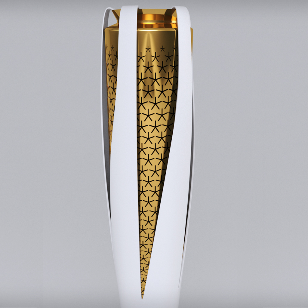 Pyeongchang Olympic Games Torch Low Poly By Kr Atura Docean